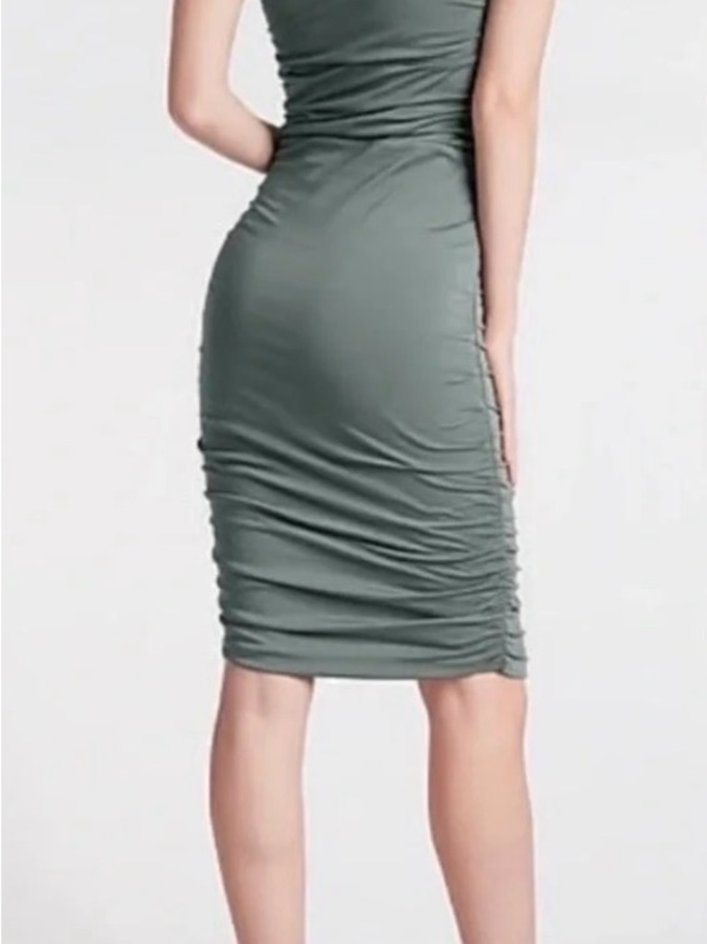 Express One-Shoulder Ruched Bodycon Dress - Picture 3 of 5